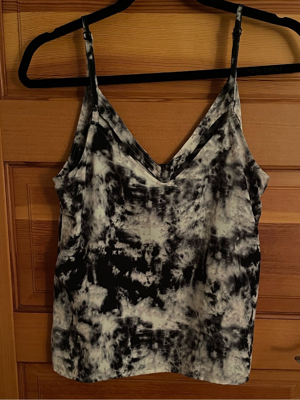 Sanctuary Tie-Dye Black & White Button-Front Cami - EUC - Medium - Picture 5 of 8